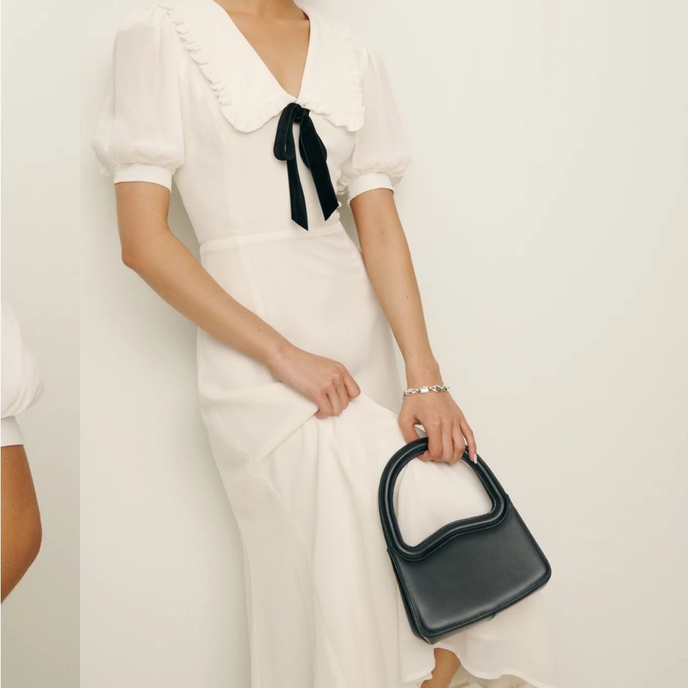 Reformation Buchanan Dress in Ivory